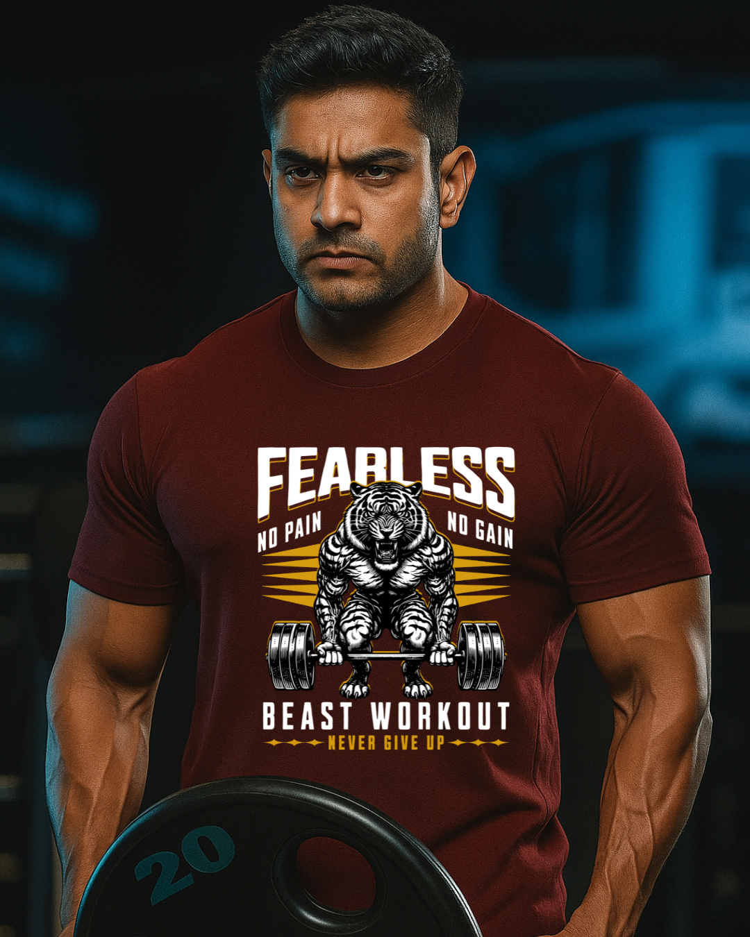 Fearless Beast Gym T-Shirt for Men