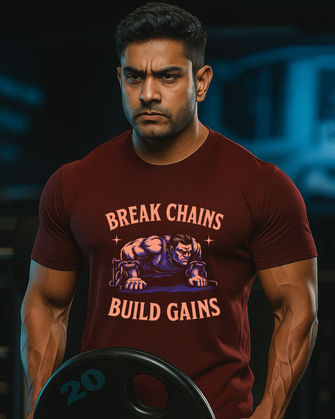 Break Chain Build Gain Classic Crew T-Shirt