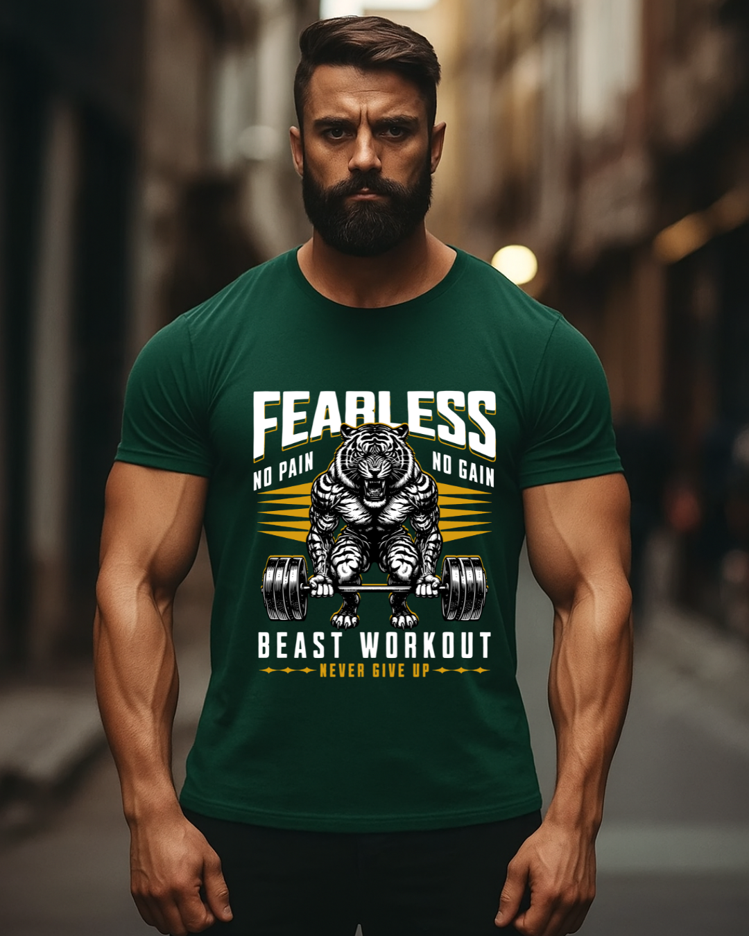 Fearless Beast Gym T-Shirt for Men