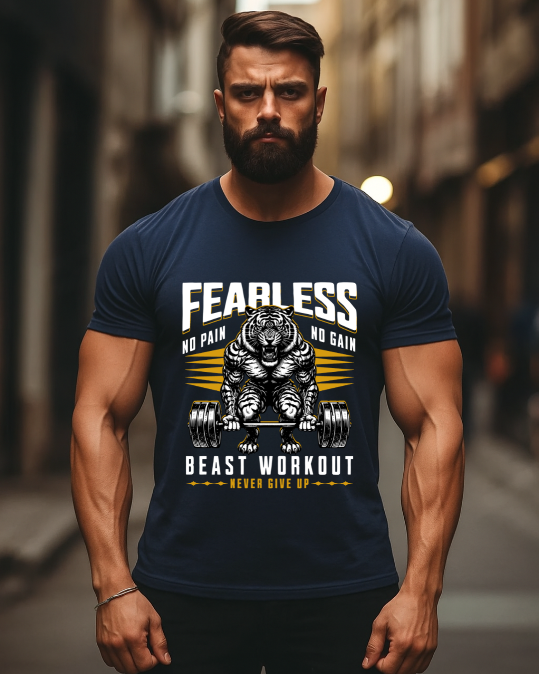 Fearless Beast Gym T-Shirt for Men