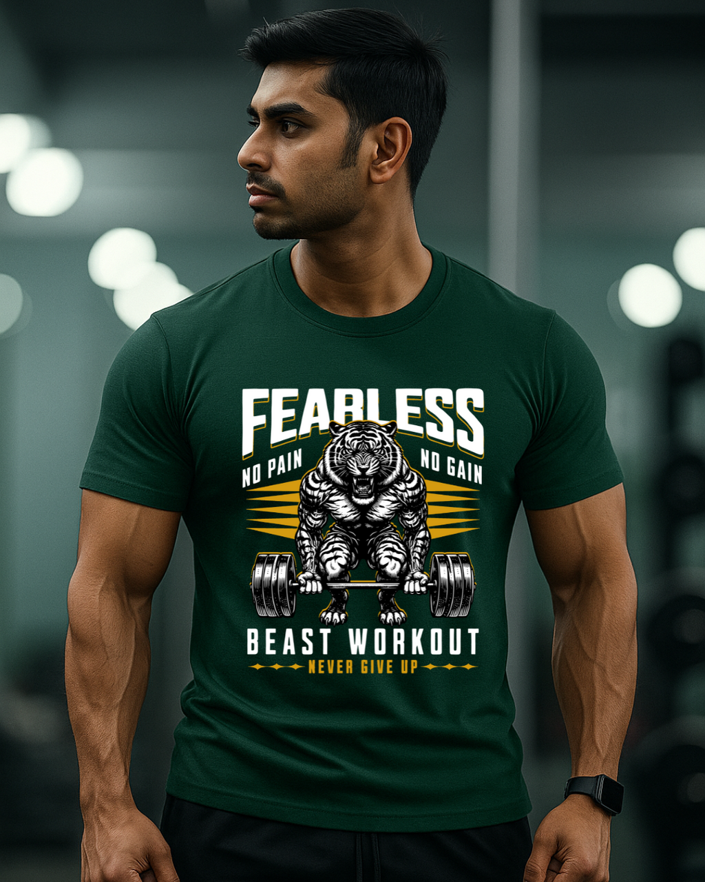 Fearless Beast Gym T-Shirt for Men