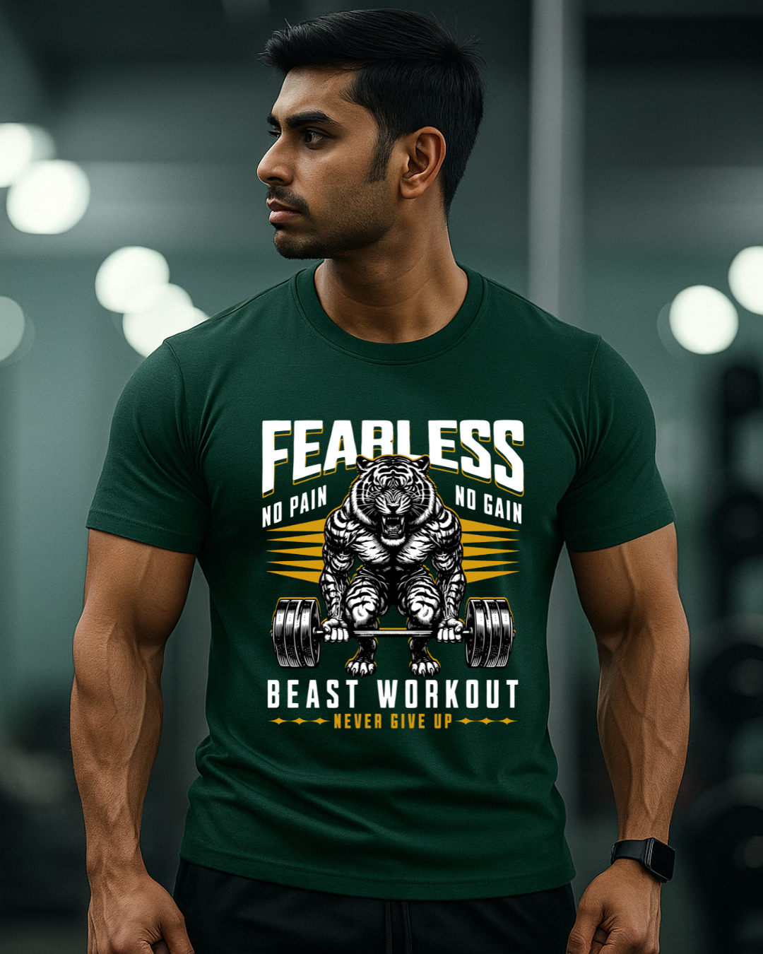 Fearless Beast Gym T-Shirt for Men
