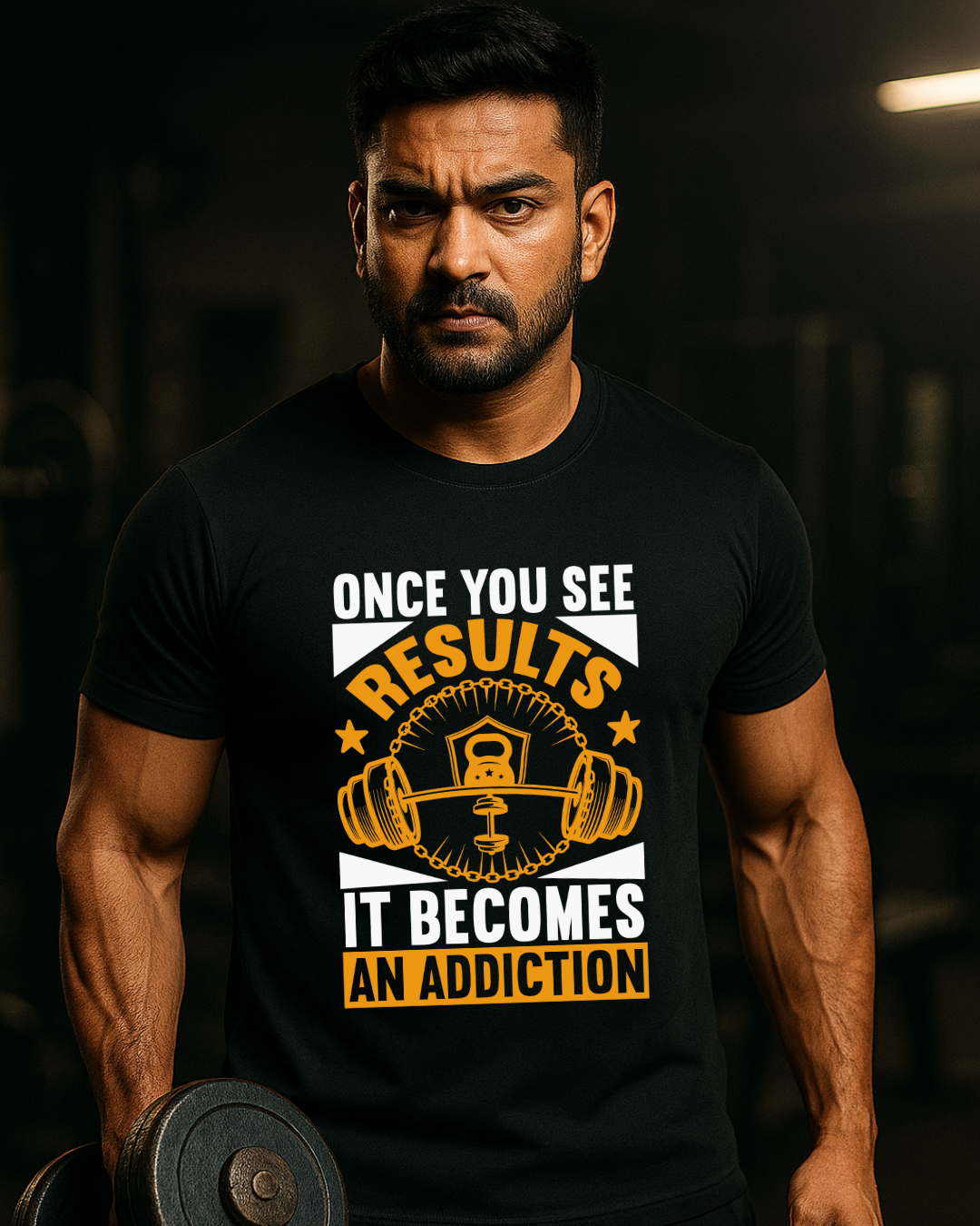 Once See Your Result Gym T Shirt for Men