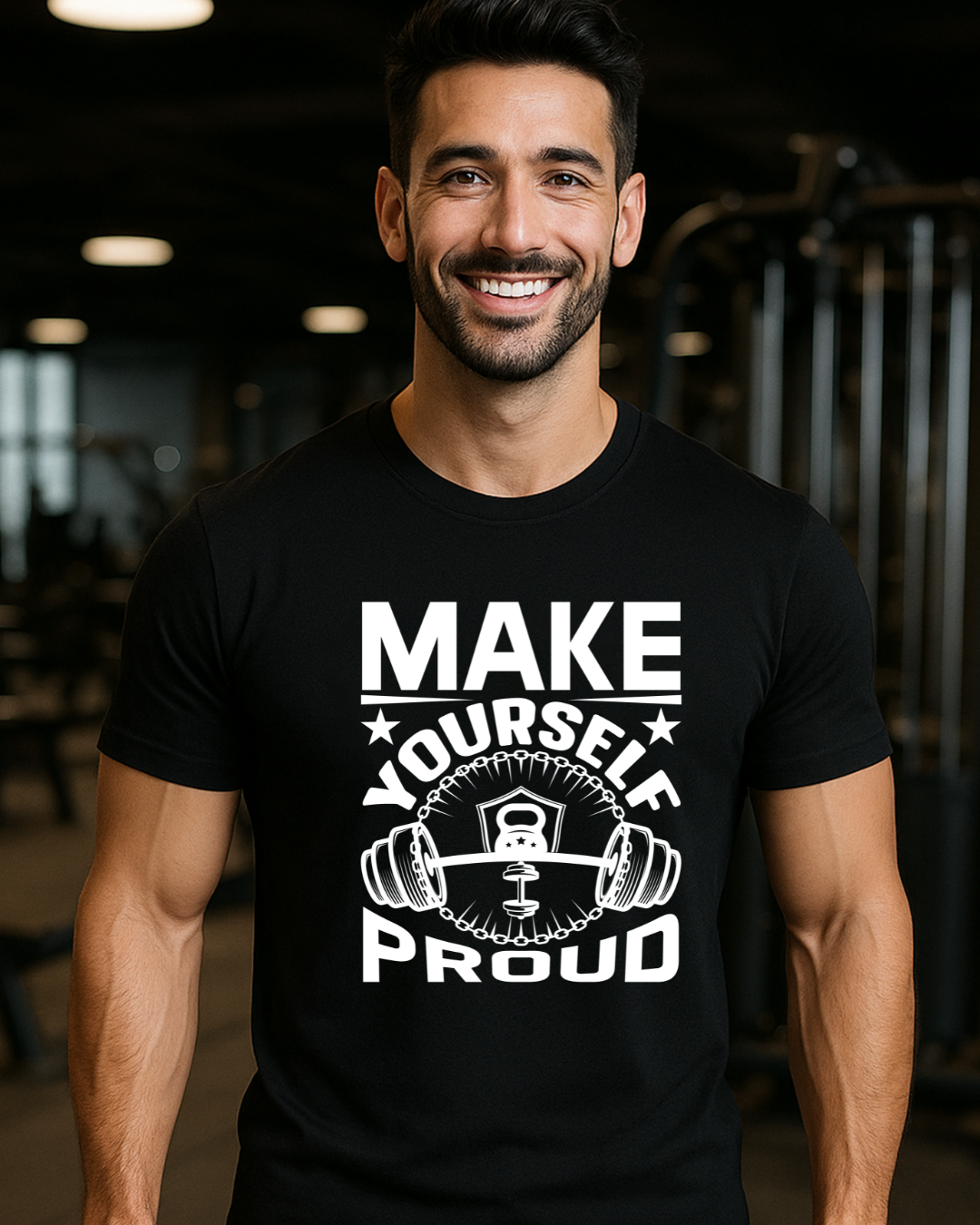 Make Yourself gym t shirt for men