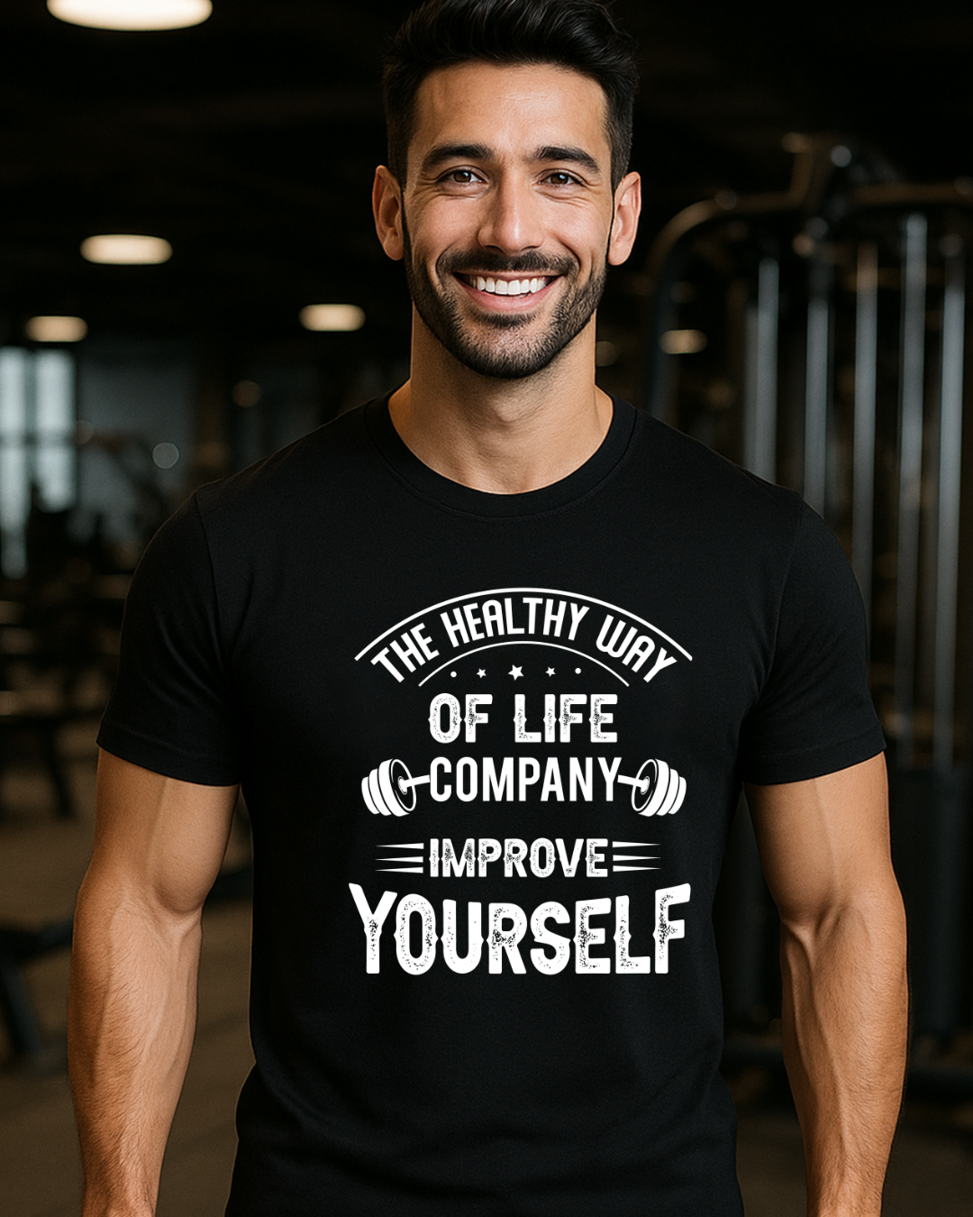 The Healthy Way Gym t shirts for men