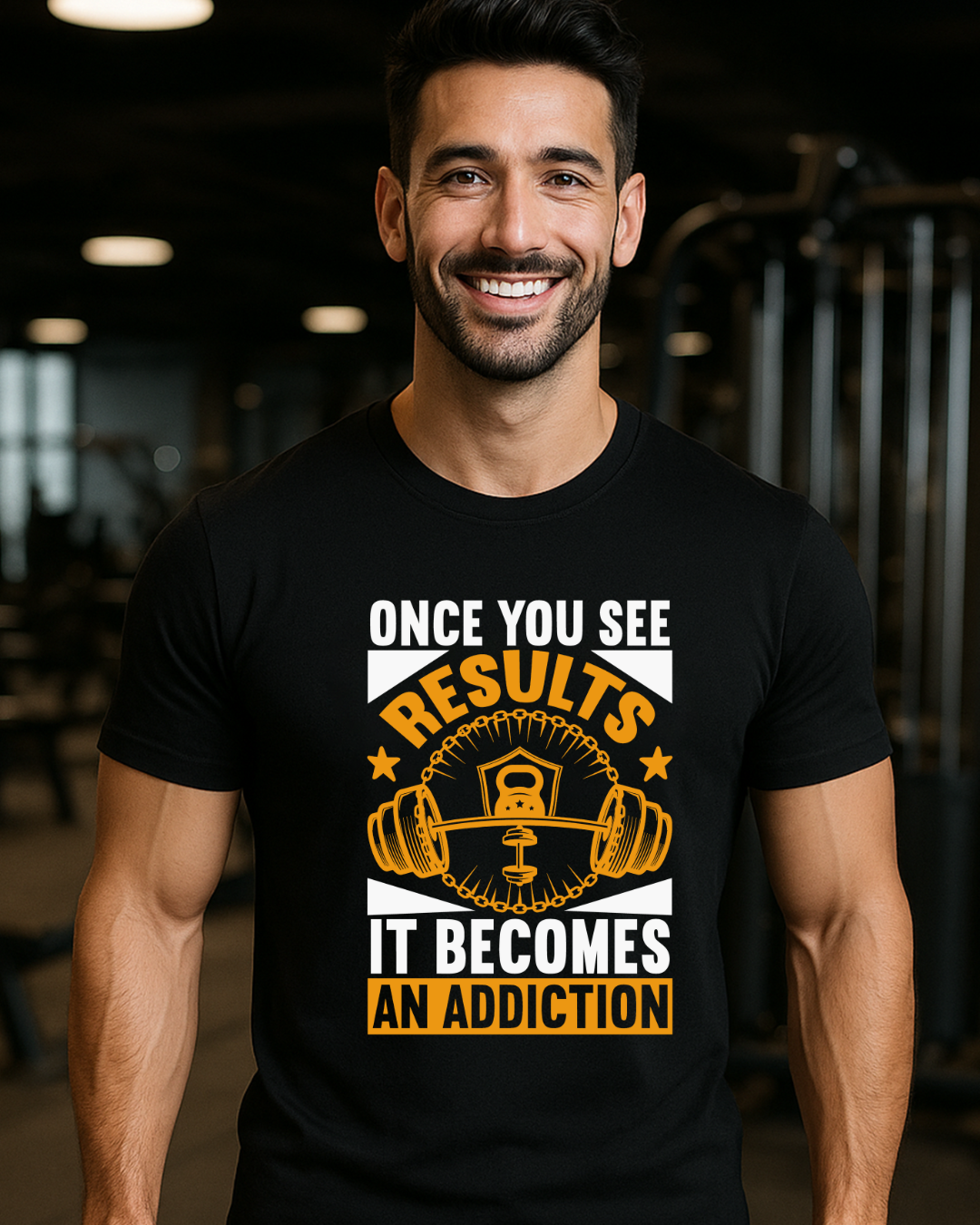 Once See Your Result Gym T Shirt for Men