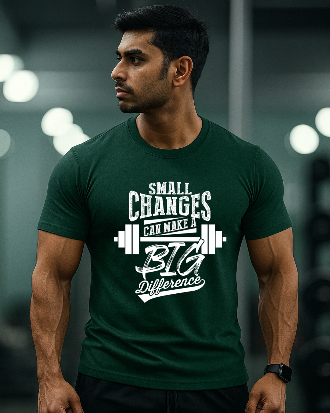 Small Changes Gym t shirt for men