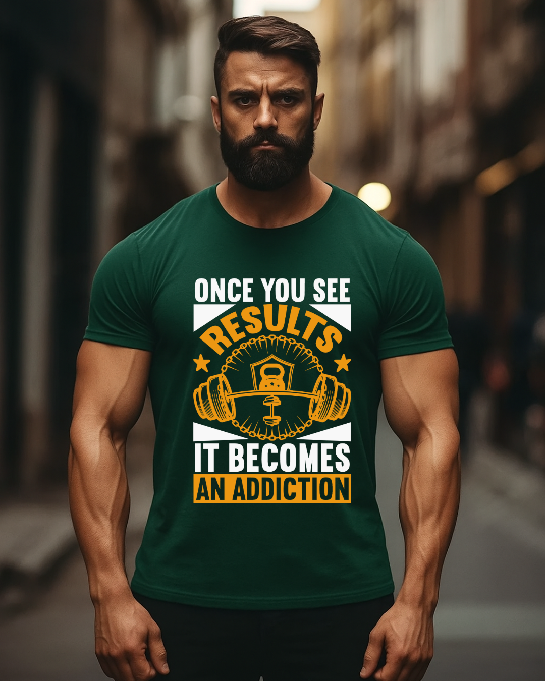 Once See Your Result Gym T Shirt for Men