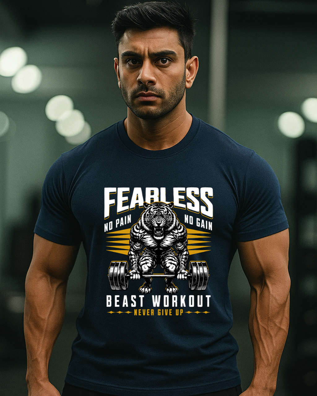 Fearless Beast Gym T-Shirt for Men