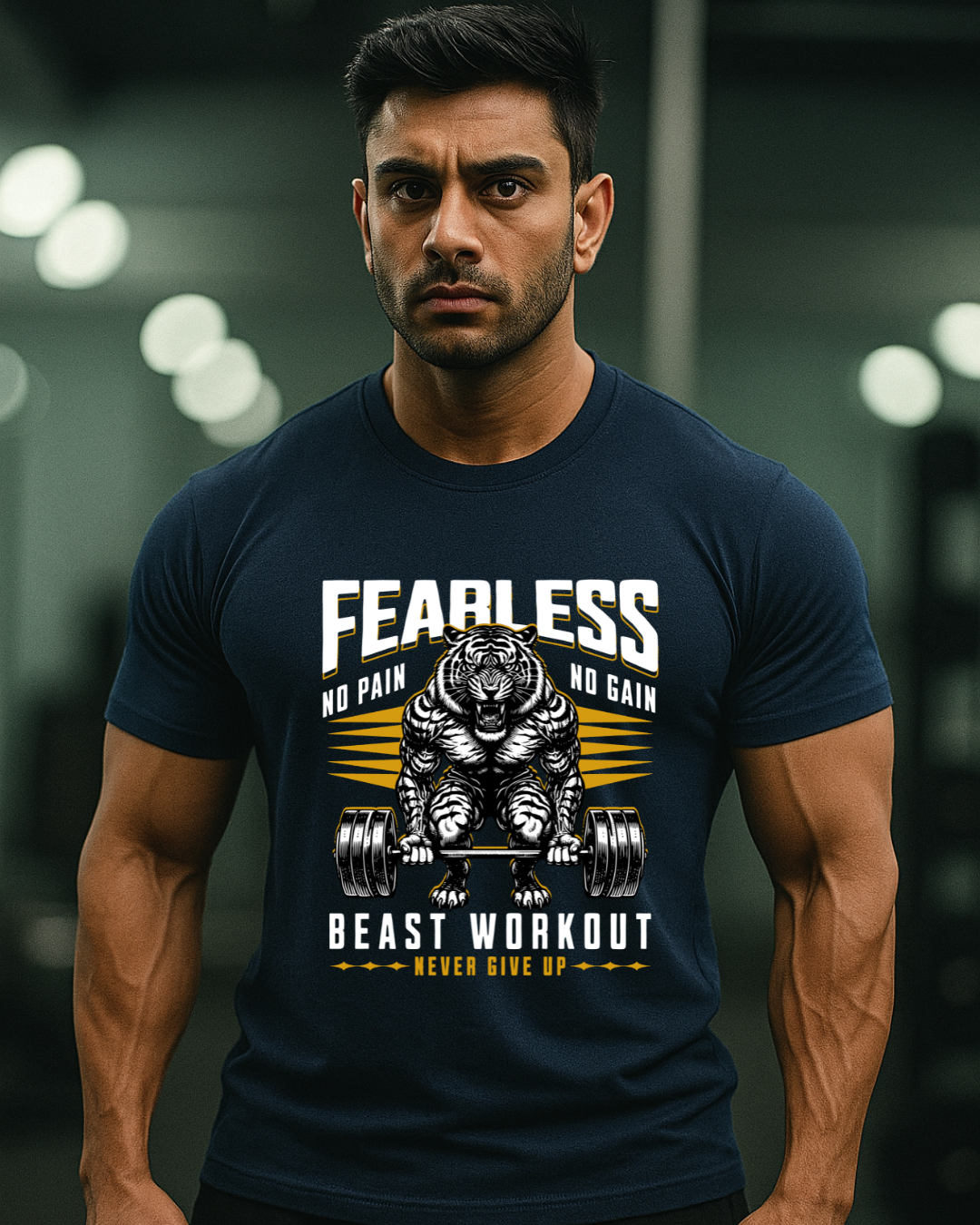 Fearless Beast Gym T-Shirt for Men