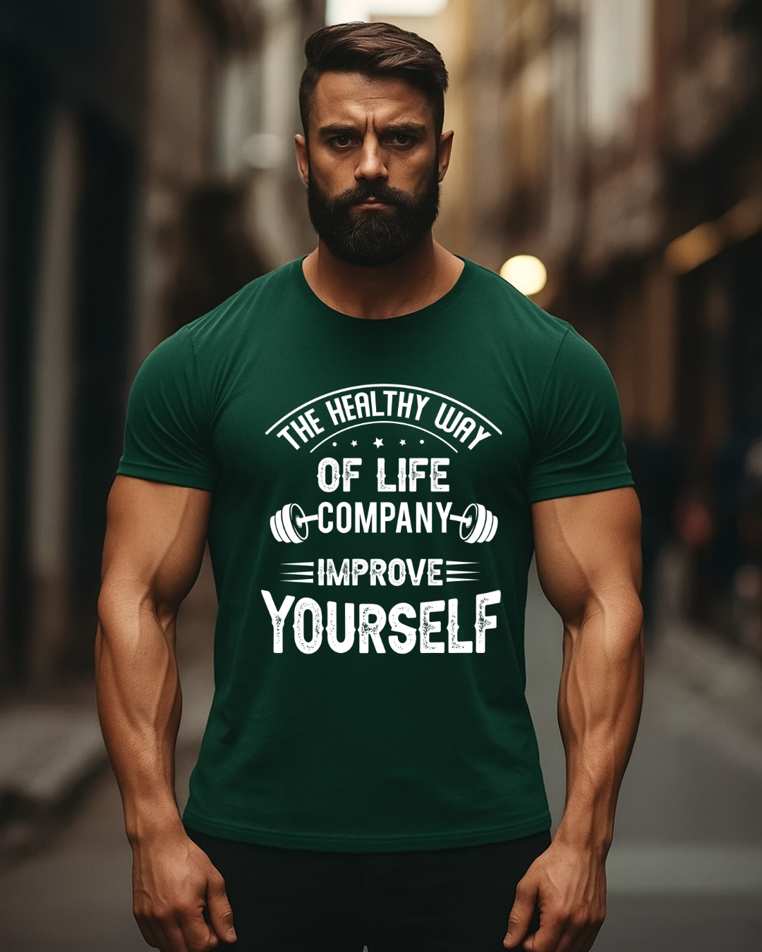 The Healthy Way Gym t shirts for men