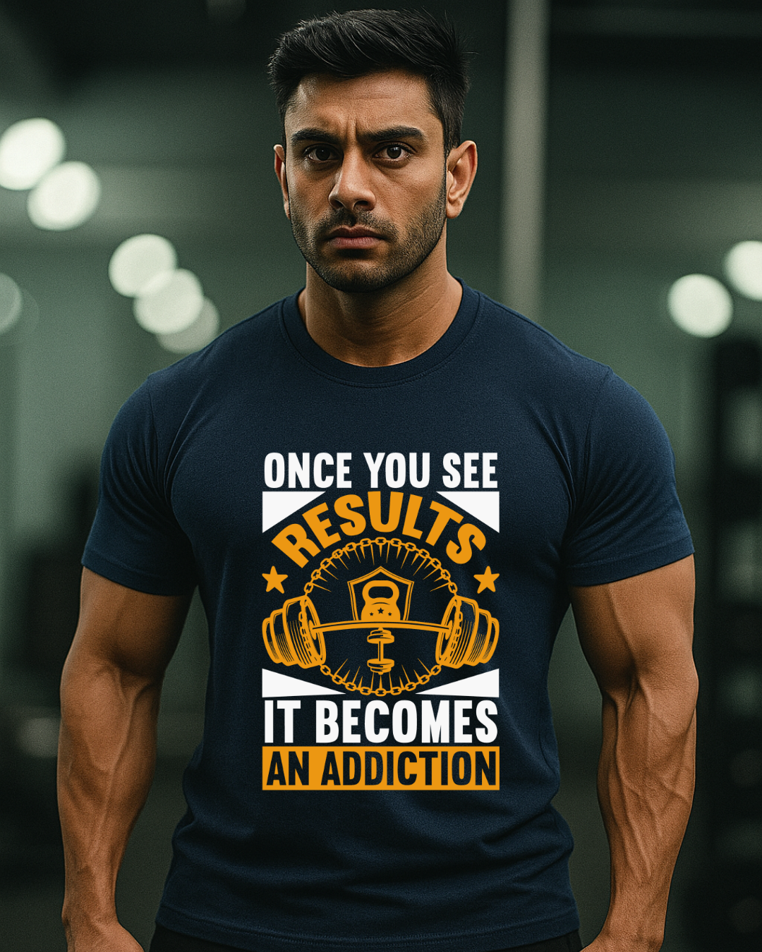 Once See Your Result Gym T Shirt for Men
