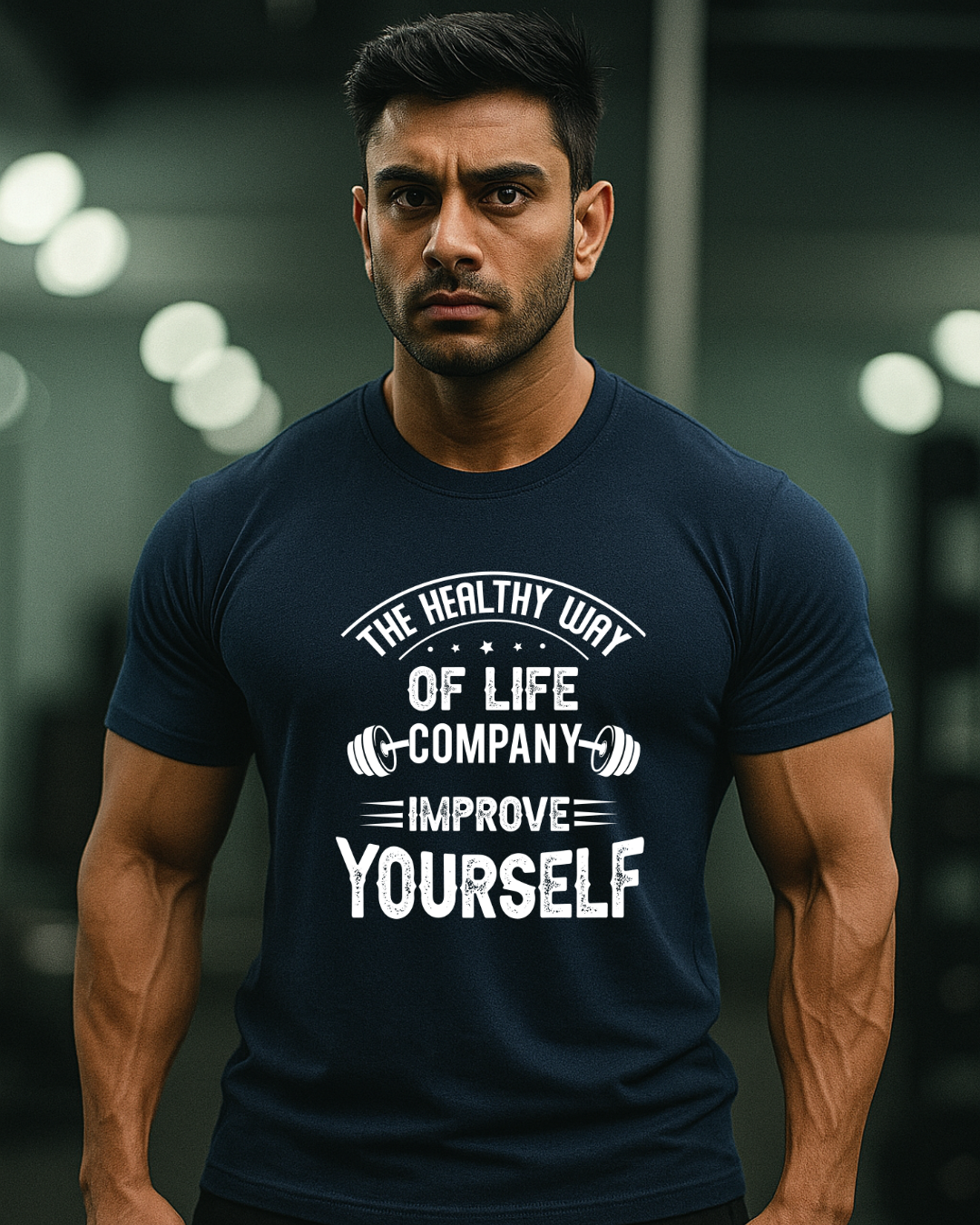 The Healthy Way Gym t shirts for men