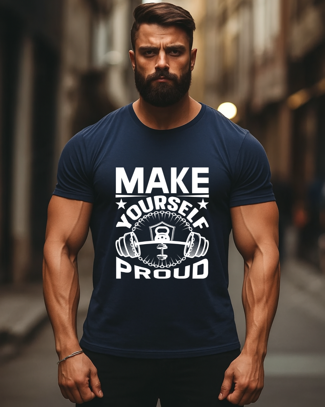 Make Yourself gym t shirt for men