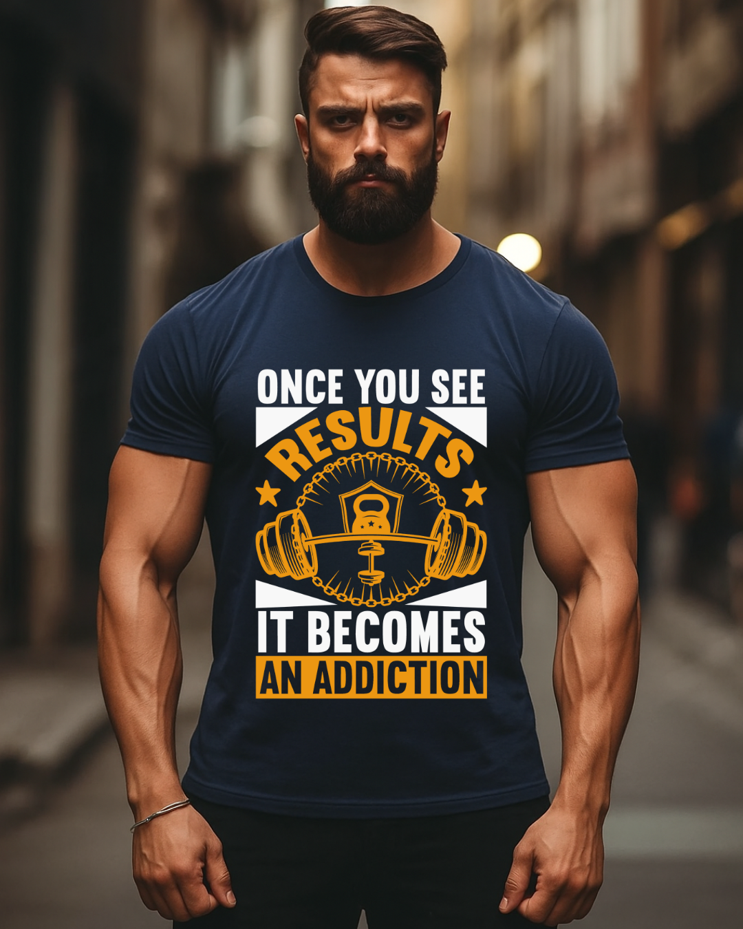 Once See Your Result Gym T Shirt for Men