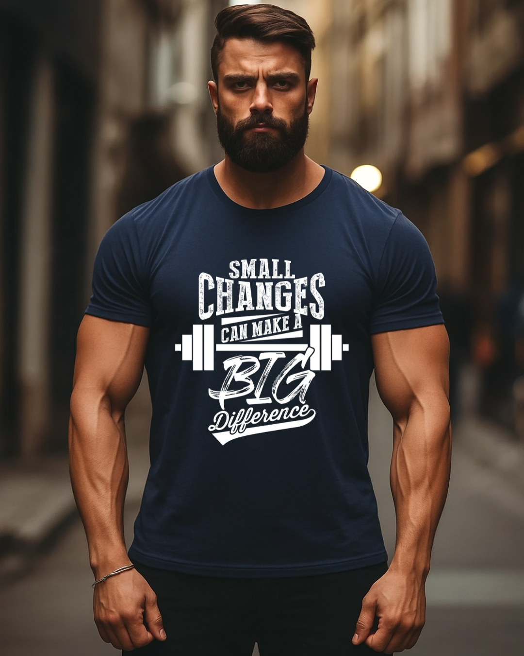 Small Changes Gym t shirt for men