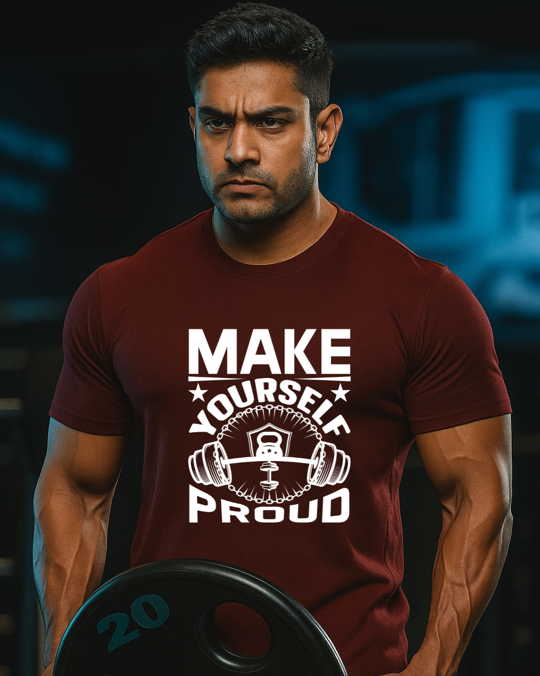 Make Yourself gym t shirt for men