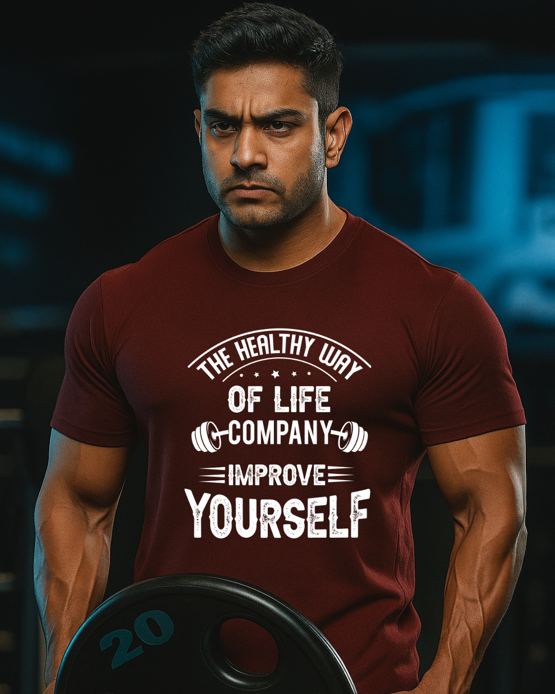 The Healthy Way Gym t shirts for men