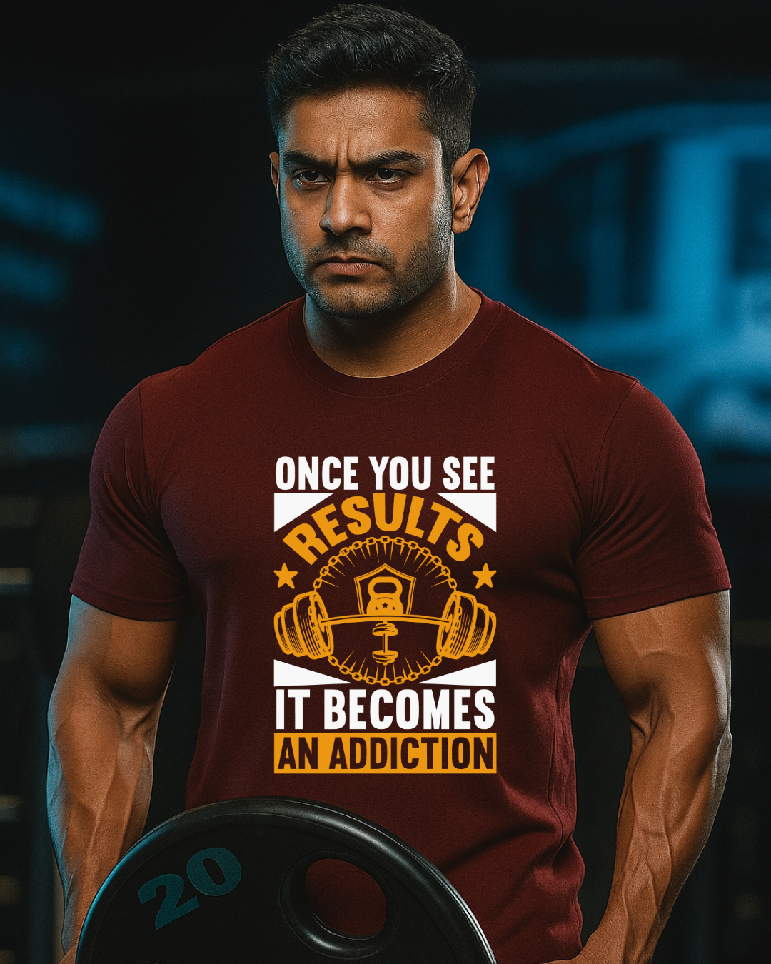 Once See Your Result Gym T Shirt for Men