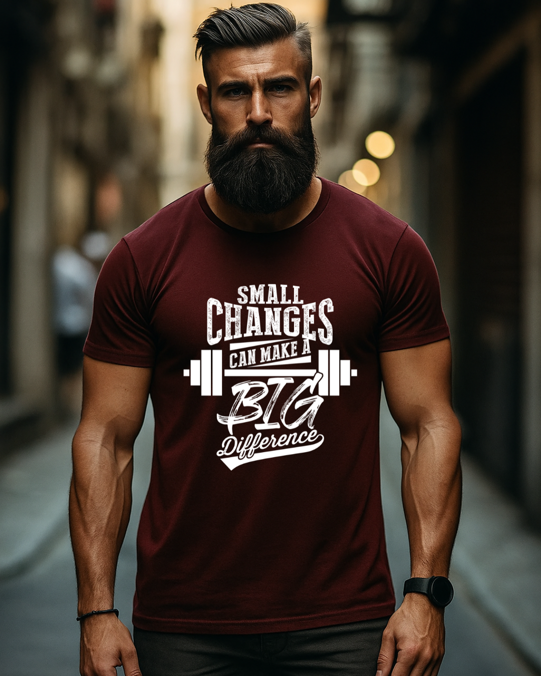 Small Changes Gym t shirt for men