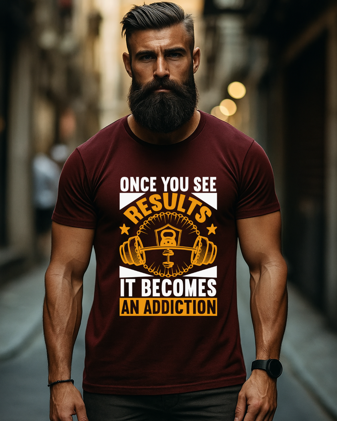 Once See Your Result Gym T Shirt for Men