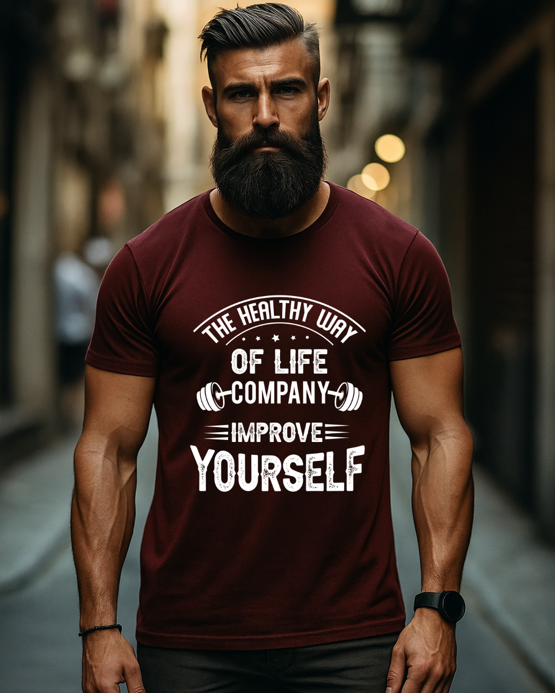 The Healthy Way Gym t shirts for men