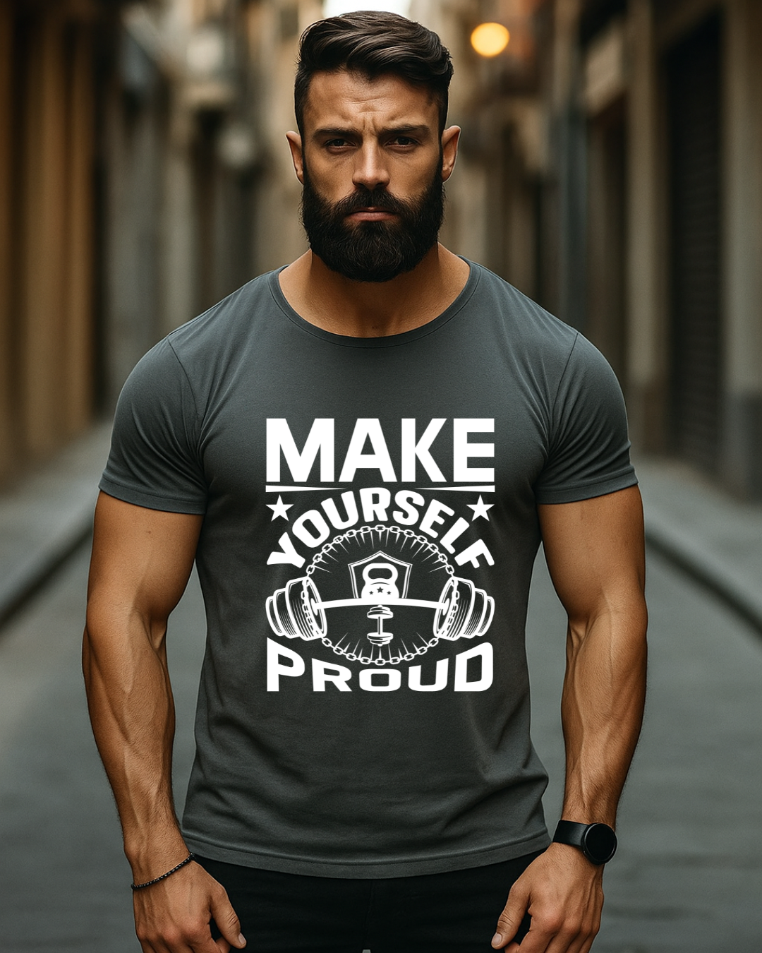 Make Yourself gym t shirt for men