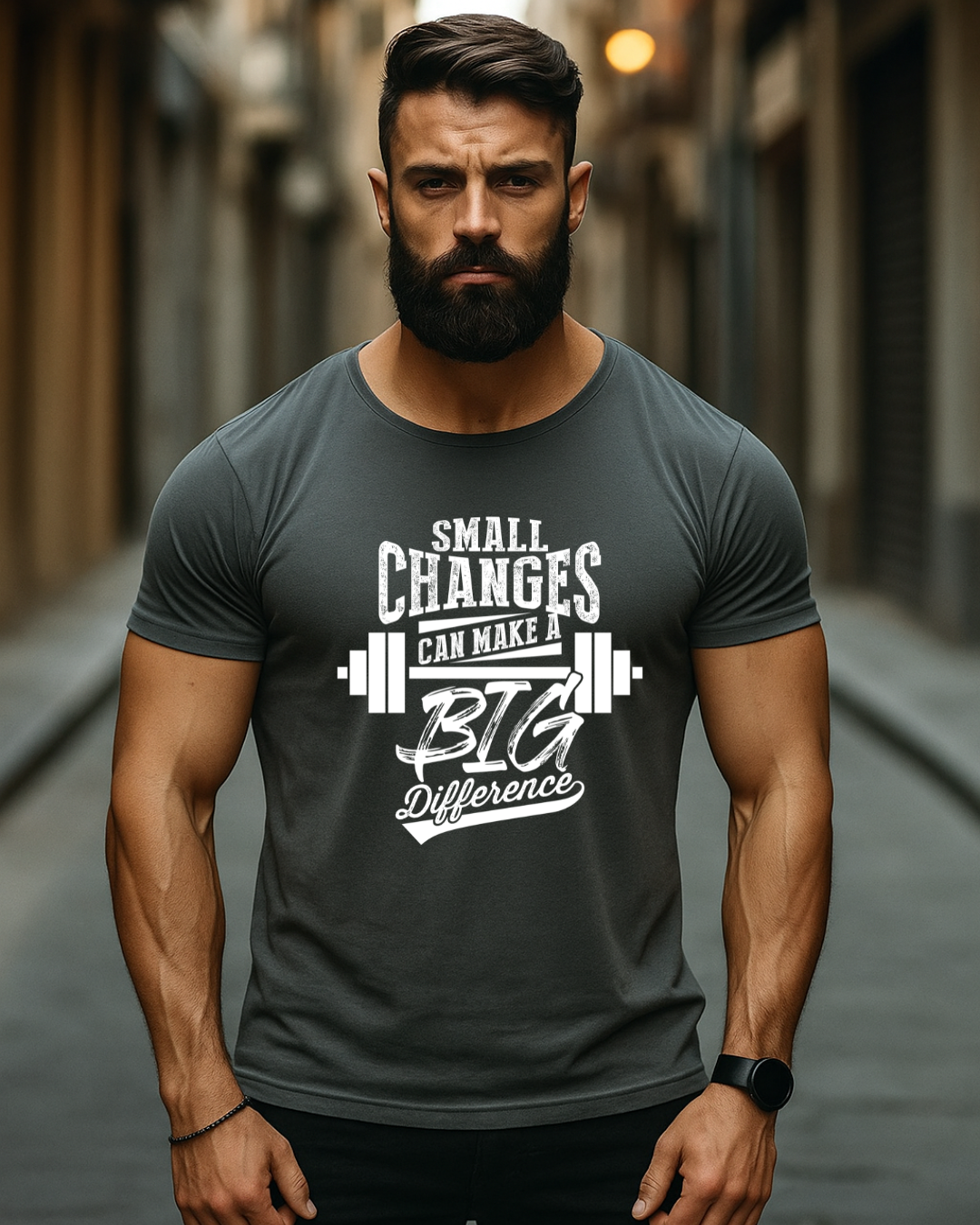 Small Changes Gym t shirt for men